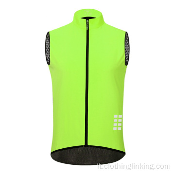 Giacca da ciclismo Maglia Gilet Cappotto antivento